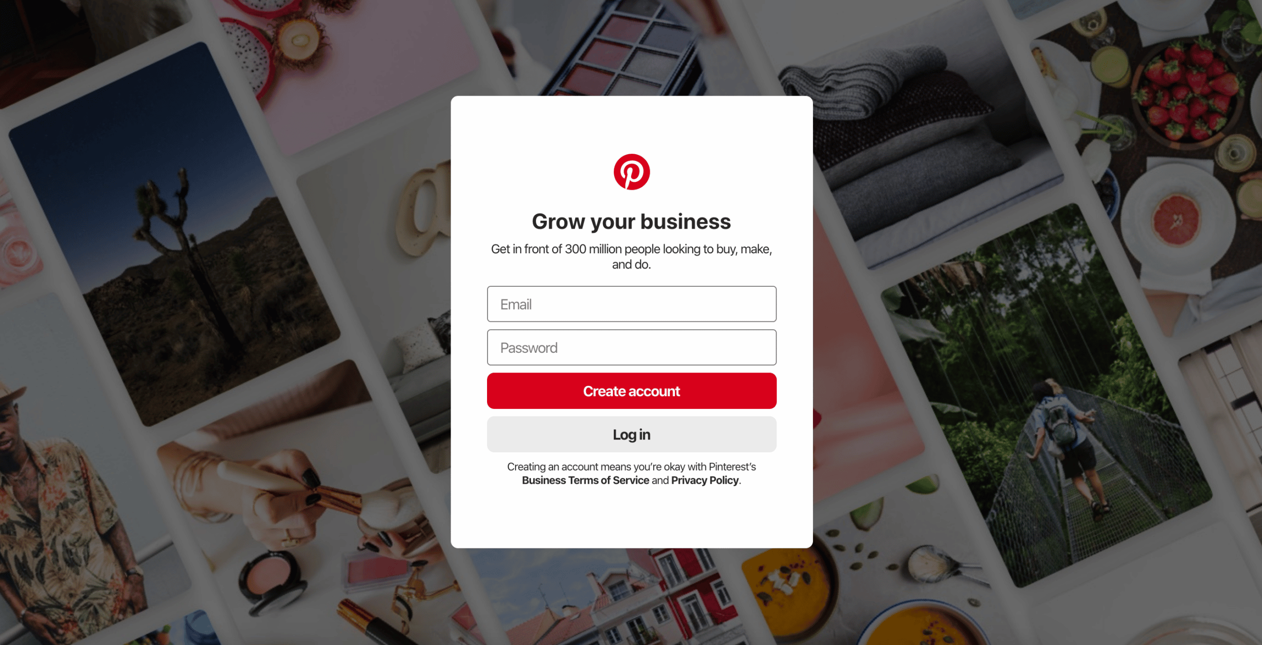 Free Pinterest Business Account Sign Up