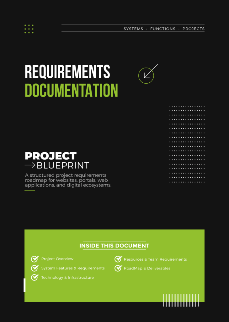 Project Blueprint Requirements Doc Cover