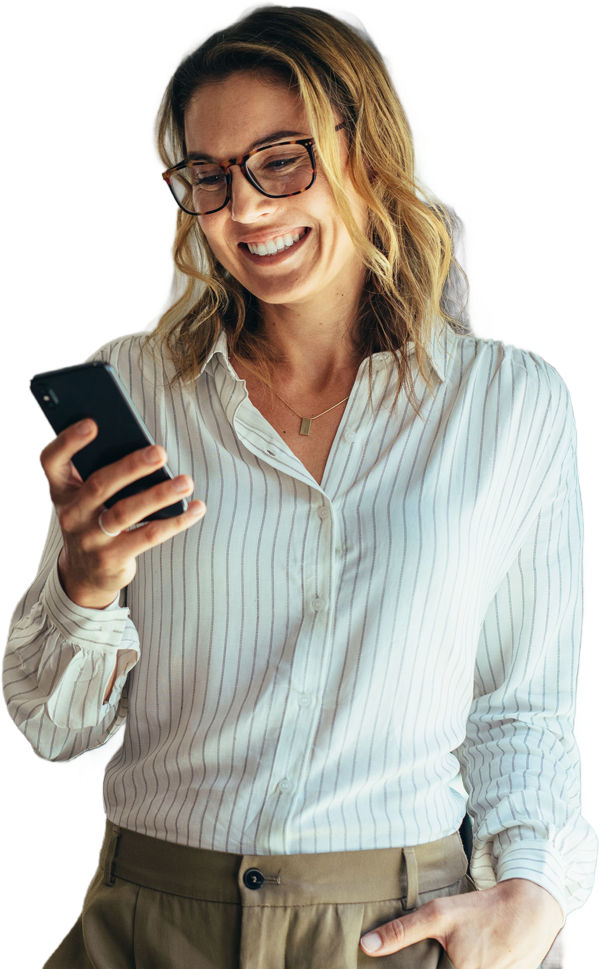 carefree happy client