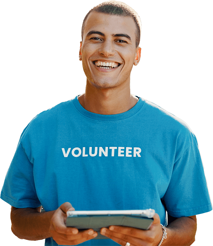 Industries Nonprofits Happy Volunteer