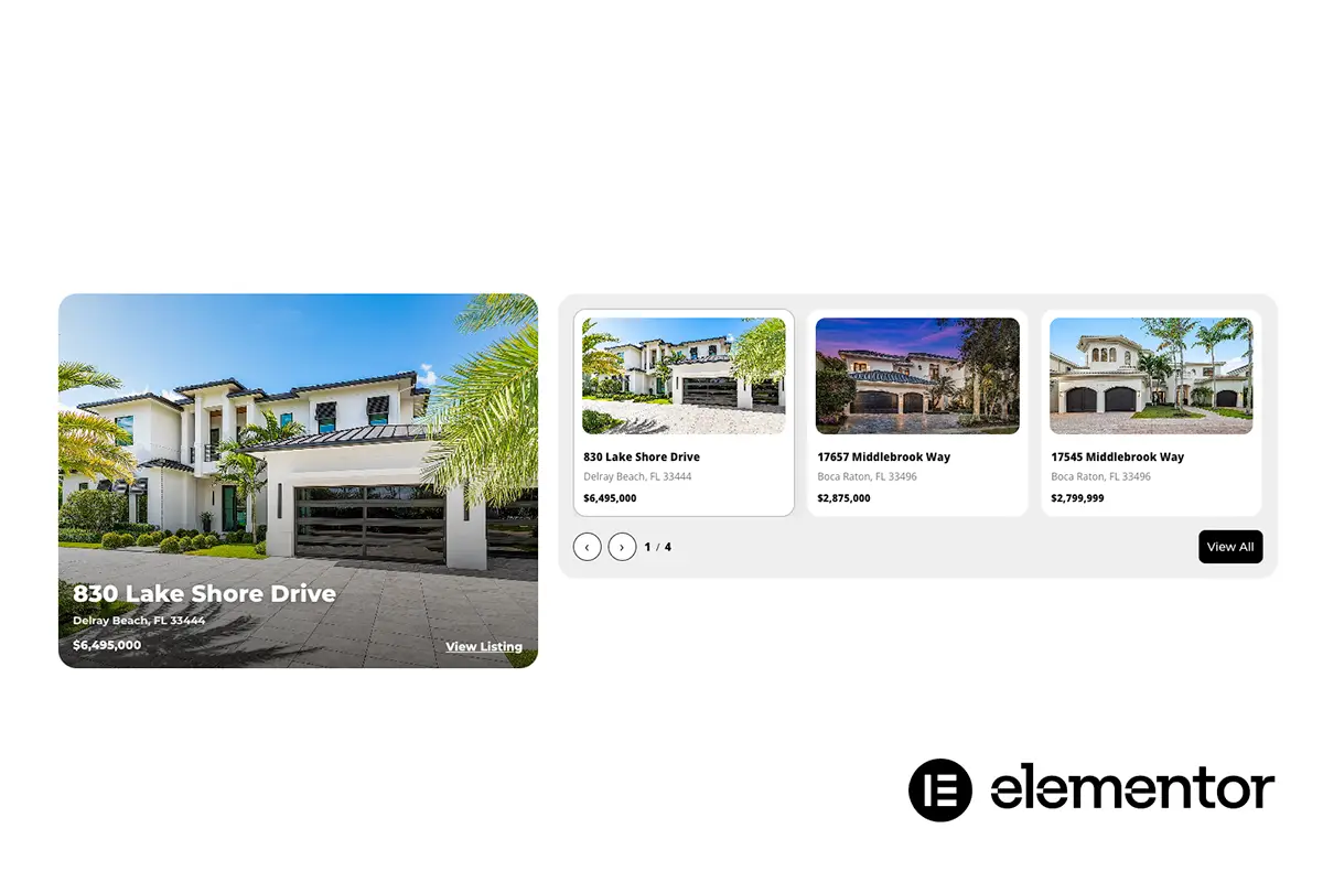 featured focus carousel white