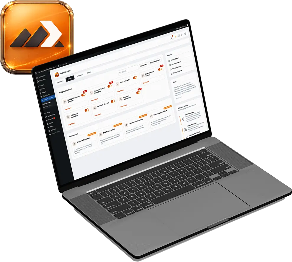 motionEX Labs Plugin Dashboard Mockup